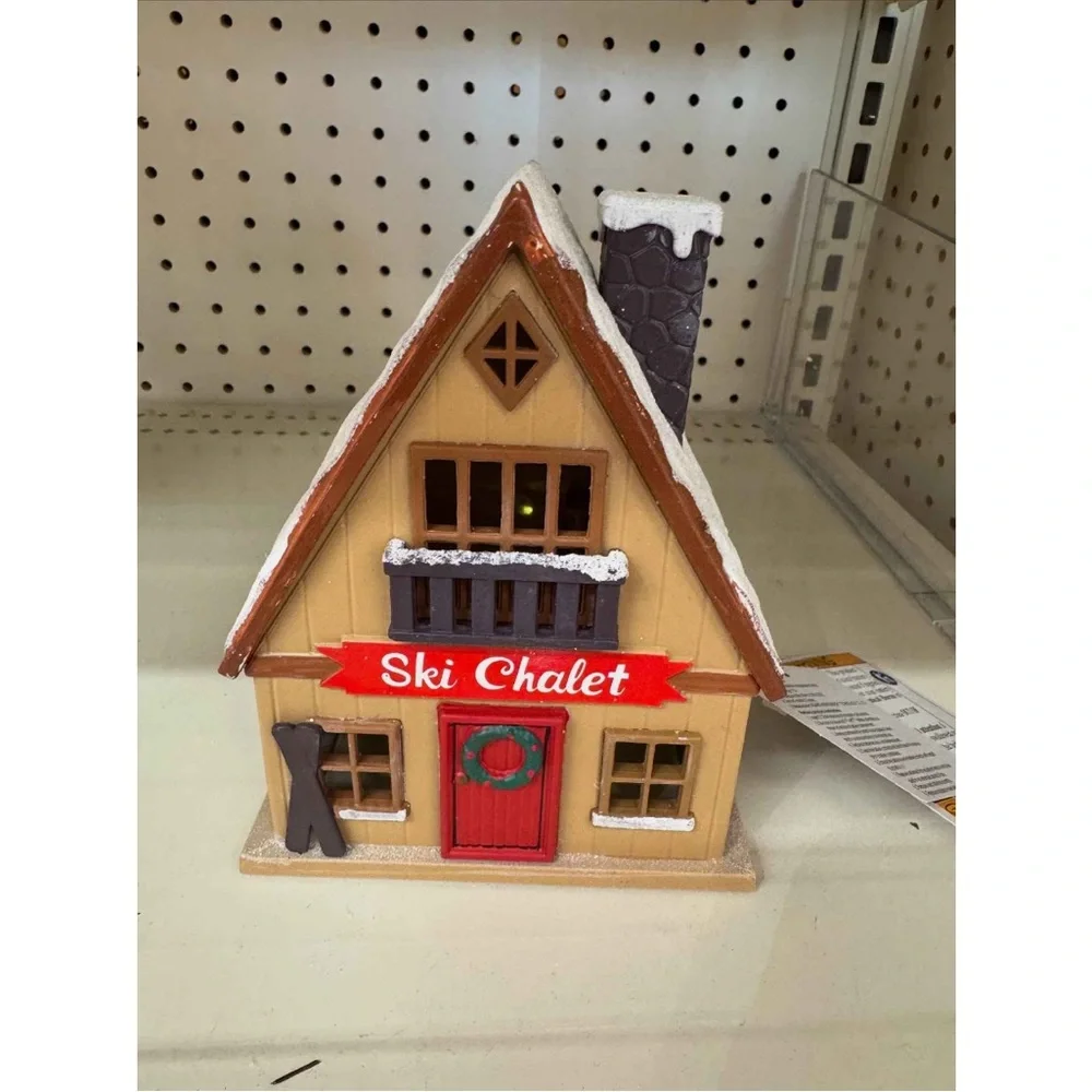 LED Cabin House Ski Chalet Lodge -  Bullseye's Playground Christmas 2025